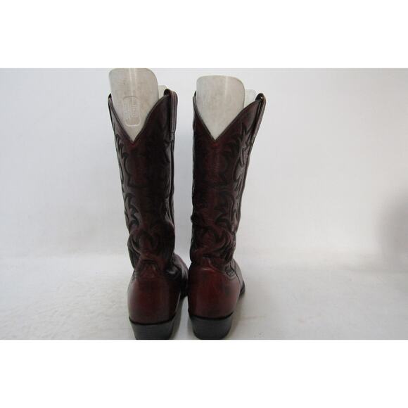 Ariat Mens Size 9.5 EE Distressed Red Leather Cowboy Western Boots main image 4